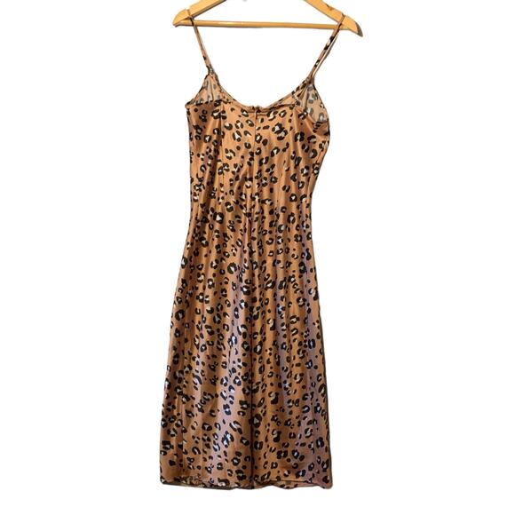 Lulus Known To Be Wild Leopard Satin Slip Dress - Picture 8 of 13